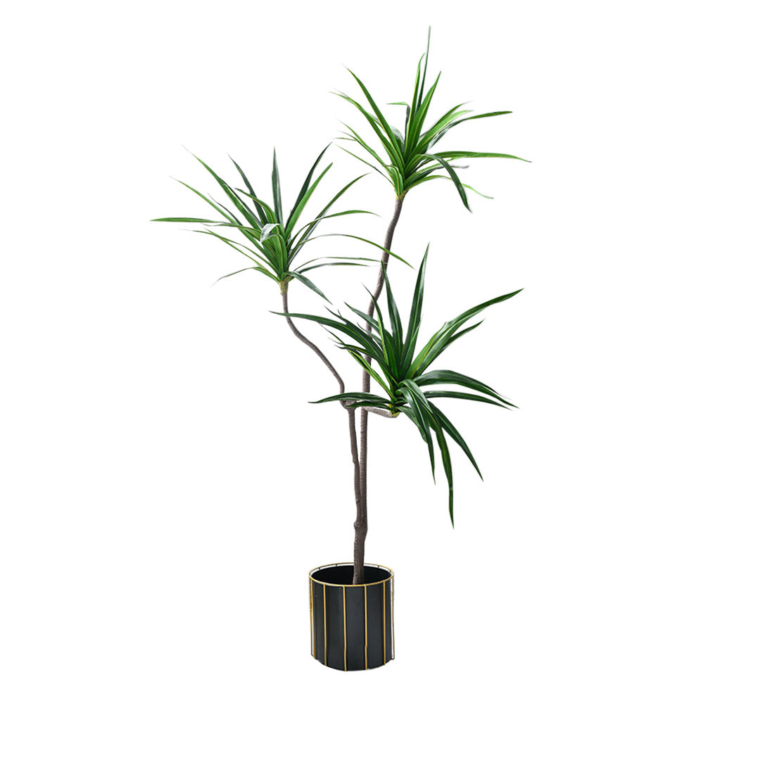 SOGA 180cm Green Artificial Indoor Brazlian Iron Tree Fake Plant Decorative 3 Heads - Cafe Supply