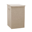 SOGA Beige Large Collapsible Laundry Hamper Storage Box Foldable Canvas Basket Home Organiser Decor - Cafe Supply