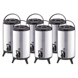 SOGA 6X 14L Portable Insulated Cold/Heat Coffee Tea Beer Barrel Brew Pot With Dispenser - Cafe Supply