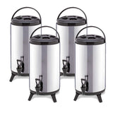 SOGA 4X 16L Portable Insulated Cold/Heat Coffee Tea Beer Barrel Brew Pot With Dispenser - Cafe Supply