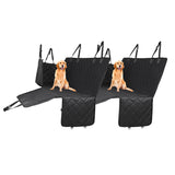 SOGA 2X 600D Oxford Cloth Waterproof Dog Car Cover Back Seat Protector Hammock Non-Slip Pet Mat Black - Cafe Supply