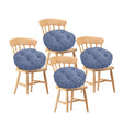 SOGA 4X Blue Round Cushion Soft Leaning Plush Backrest Throw Seat Pillow Home Office Decor - Cafe Supply