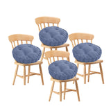 SOGA 4X Blue Round Cushion Soft Leaning Plush Backrest Throw Seat Pillow Home Office Decor - Cafe Supply