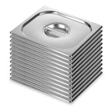 SOGA 12X Gastronorm GN Pan Lid Full Size 1/2 Stainless Steel Tray Top Cover - Cafe Supply