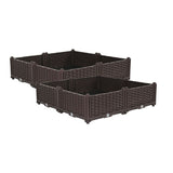 SOGA 2X 80cm Raised Planter Box Vegetable Herb Flower Outdoor Plastic Plants Garden Bed - Cafe Supply