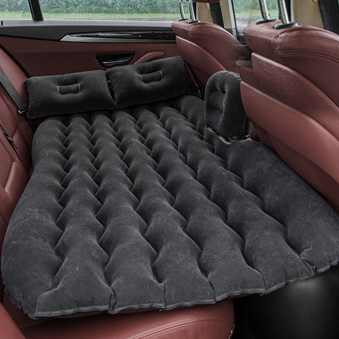 SOGA 2X Black Ripple Inflatable Car Mattress Portable Camping Air Bed Travel Sleeping Kit Essentials - Cafe Supply