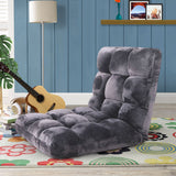 SOGA 4X Floor Recliner Folding Lounge Sofa Futon Couch Folding Chair Cushion Grey - Cafe Supply