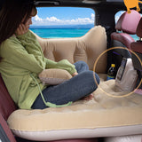 SOGA Beige Honeycomb Inflatable Car Mattress Portable Camping Air Bed Travel Sleeping Kit Essentials - Cafe Supply