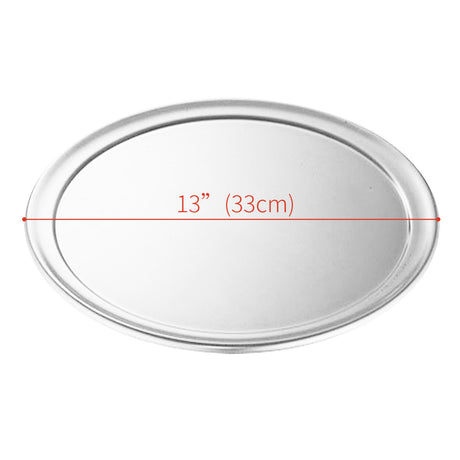 SOGA 2X 13-inch Round Aluminum Steel Pizza Tray Home Oven Baking Plate Pan - Cafe Supply