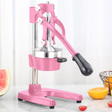 SOGA 2X Commercial Manual Juicer Hand Press Juice Extractor Squeezer Orange Citrus Pink - Cafe Supply