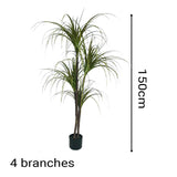 SOGA 2X 150cm Green Artificial Indoor Dragon Blood Tree Fake Plant Simulation Decorative - Cafe Supply