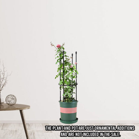 SOGA 2X 73cm 4-Bar Plant Frame Stand Trellis Vegetable Flower Herbs Outdoor Vine Support Garden Rack with Rings - Cafe Supply