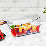 SOGA 100mm Clear Gastronorm GN Pan 1/2 Food Tray Storage Bundle of 6 - Cafe Supply