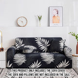SOGA 2-Seater Leaf Design Sofa Cover Couch Protector High Stretch Lounge Slipcover Home Decor - Cafe Supply