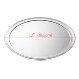 SOGA 6X 12-inch Round Aluminum Steel Pizza Tray Home Oven Baking Plate Pan - Cafe Supply