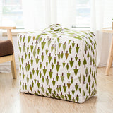 SOGA 2X Green Pine Tree  Medium Storage Luggage Bag Double Zipper Foldable Travel Organiser Essentials - Cafe Supply