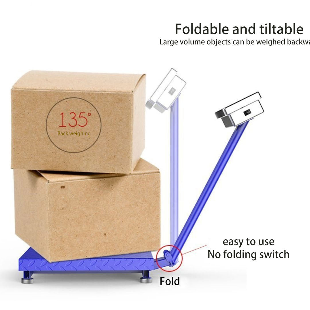 SOGA 2X  300kg Electronic Digital Platform Scale Computing Shop Postal Weight Blue - Cafe Supply