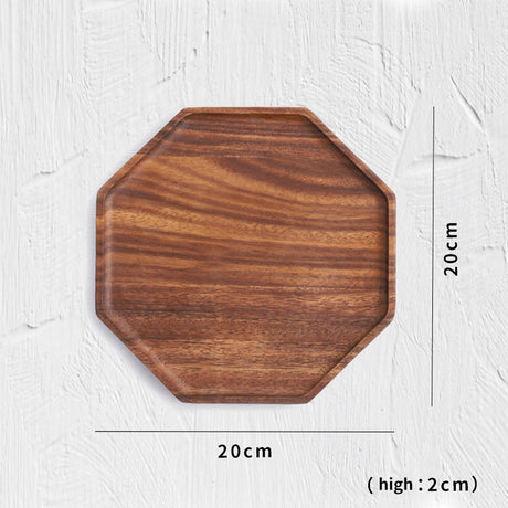 SOGA 2X 20cm Octagon Wooden Acacia Food Serving Tray Charcuterie Board Centerpiece  Home Decor - Cafe Supply