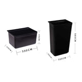 SOGA 2X Small Food Trolley Utility Cart Waste Storage Bin - Cafe Supply