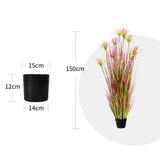 SOGA 2X 150cm Purple-Red Artificial Indoor Potted Papyrus Plant Tree Fake Simulation Decorative - Cafe Supply