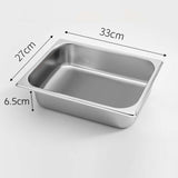 SOGA 4X Gastronorm GN Pan Full Size 1/2 GN Pan 6.5cm Deep Stainless Steel Tray - Cafe Supply