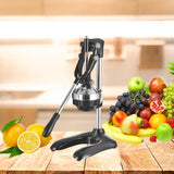 SOGA Stainless Steel Manual Juicer Hand Press Juice Extractor Squeezer Lemon Orange Citrus Black - Cafe Supply