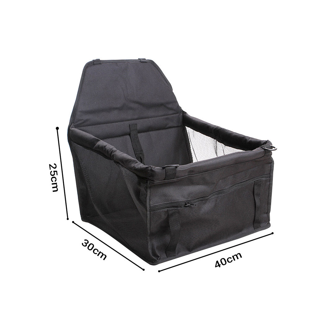 SOGA 2X Waterproof Pet Booster Car Seat Breathable Mesh Safety Travel Portable Dog Carrier Bag - Cafe Supply