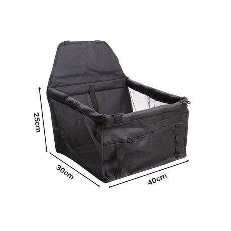 SOGA 2X Waterproof Pet Booster Car Seat Breathable Mesh Safety Travel Portable Dog Carrier Bag - Cafe Supply