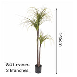 SOGA 2X 145cm Green Artificial Indoor Dragon Blood Tree Fake Plant Decorative - Cafe Supply