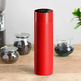 SOGA 2X 500ML Stainless Steel Smart LCD Thermometer Display Bottle Vacuum Flask Thermos Red - Cafe Supply