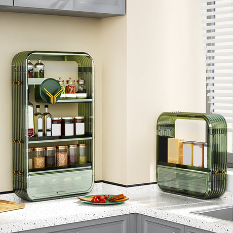 SOGA 2X Green Multi Tier Cosmetic Storage Rack Bathroom Vanity Tray Display Stand Organiser - Cafe Supply