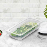 SOGA 65mm Clear Gastronorm GN Pan 1/3 Food Tray Storage Bundle of 4 with Lid - Cafe Supply