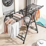 SOGA 1.6m Portable Wing Shape Clothes Drying Rack Foldable Space-Saving Laundry Holder - Cafe Supply