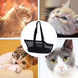 SOGA 2X Black Pet Carrier Bag Breathable Net Mesh Tote Pouch Dog Cat Travel Essentials - Cafe Supply