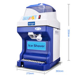 SOGA 2X Ice Shaver Commercial Electric Stainless Steel Ice Crusher Slicer Machine 180KG/h 88 - Cafe Supply