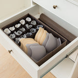 SOGA 2X Coffee Flip Top Underwear Storage Box Foldable Wardrobe Partition Drawer Home Organiser - Cafe Supply