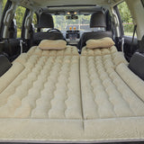 SOGA 2X Beige Inflatable Car Boot Mattress Portable Camping Air Bed Travel Sleeping Essentials - Cafe Supply