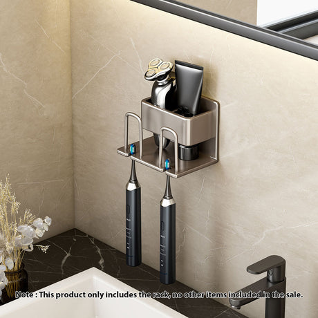 SOGA 2X 15cm Wall-Mounted Bathroom Storage Organiser Space Saving Adhesive Shelf Rack - Cafe Supply