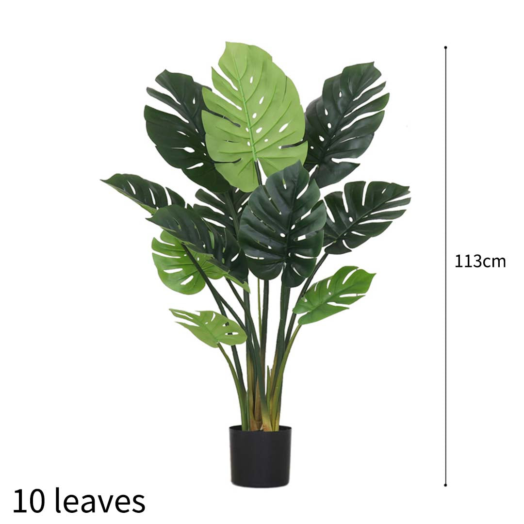 SOGA 2X 113cm Artificial Indoor Potted Turtle Back Fake Decoration Tree Flower Pot Plant - Cafe Supply