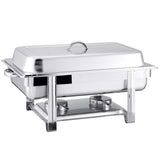 SOGA 2X Double Tray Stainless Steel Chafing Catering Dish Food Warmer - Cafe Supply