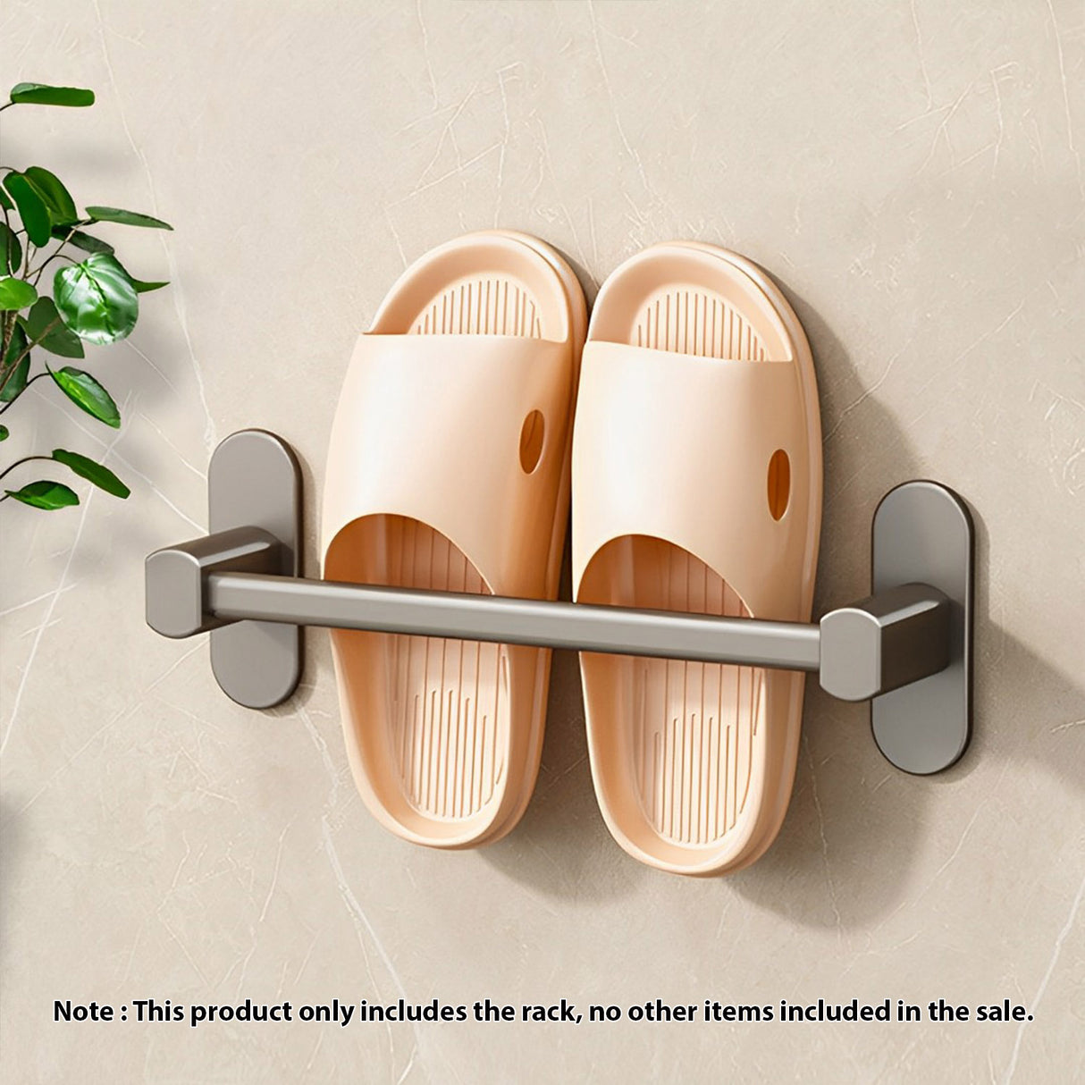 SOGA 29cm Wall-Mounted Slipper Organiser Adhesive Storage Space-Saving Wall Rack - Cafe Supply