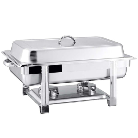 SOGA 2X Single Tray Stainless Steel Chafing Catering Dish Food Warmer - Cafe Supply