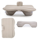 SOGA 2X Inflatable Car Mattress Portable Travel Camping Air Bed Rest Sleeping Bed Beige - Cafe Supply