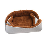 SOGA 2X Silver Dual-purpose Cushion Nest Cat Dog Bed Warm Plush Kennel Mat Pet Home Travel Essentials - Cafe Supply