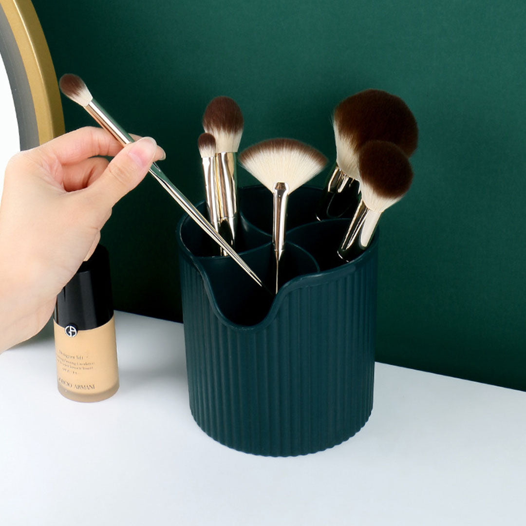 SOGA Green Cosmetic Jewelry Storage Organiser Set Makeup Brush Lipstick Skincare Holder Jewelry Storage Box with Handle - Cafe Supply