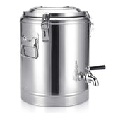 SOGA 35L Stainless Steel Insulated Stock Pot Dispenser Hot & Cold Beverage Container With Tap - Cafe Supply