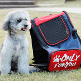 SOGA 2X Red Pet Carrier Backpack Breathable Mesh Portable Safety Travel Essentials Outdoor Bag - Cafe Supply