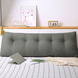 SOGA 2X 180cm Grey Triangular Wedge Bed Pillow Headboard Backrest Bedside Tatami Cushion Home Decor - Cafe Supply