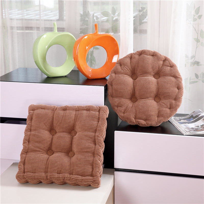 SOGA 2X Coffee Round Cushion Soft Leaning Plush Backrest Throw Seat Pillow Home Office Decor - Cafe Supply