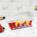 SOGA 100mm Clear Gastronorm GN Pan 1/2 Food Tray Storage Bundle of 4 with Lid - Cafe Supply